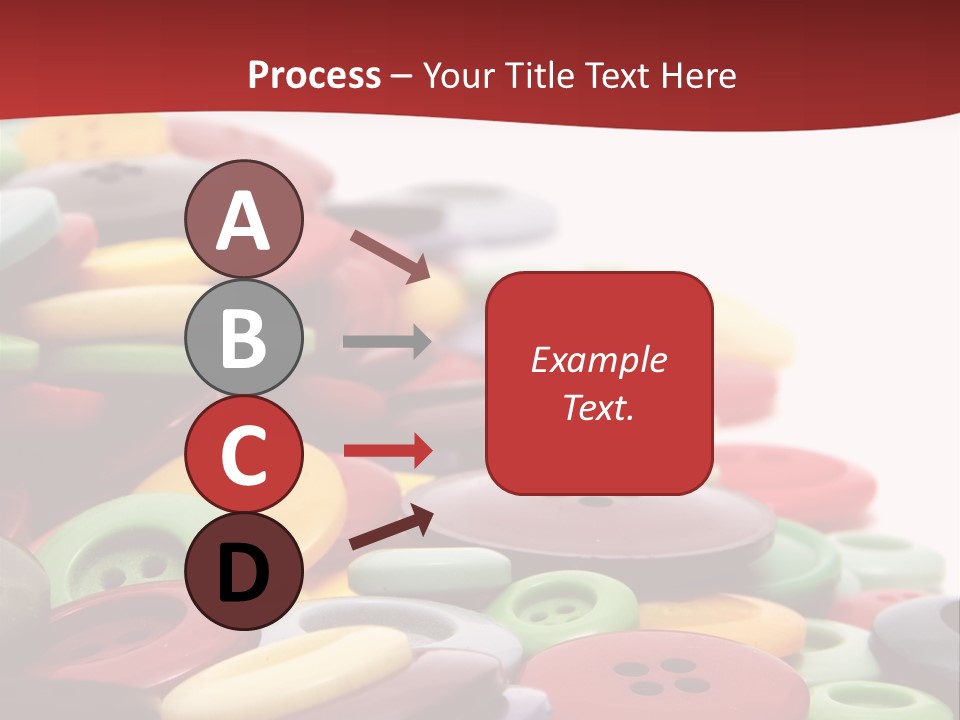 Textile Pool Buttons PowerPoint Template