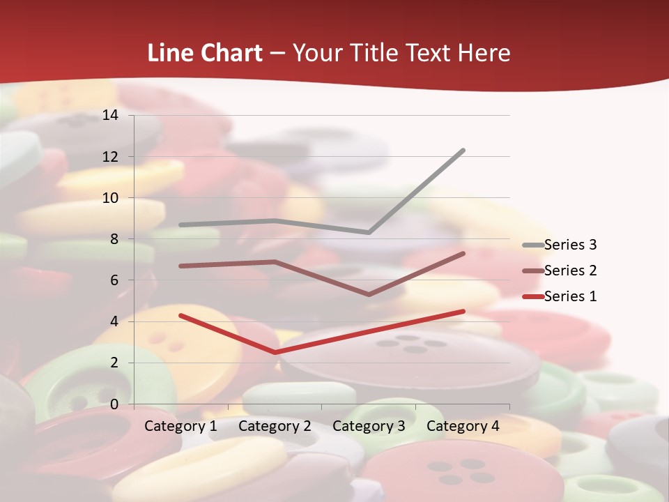Textile Pool Buttons PowerPoint Template