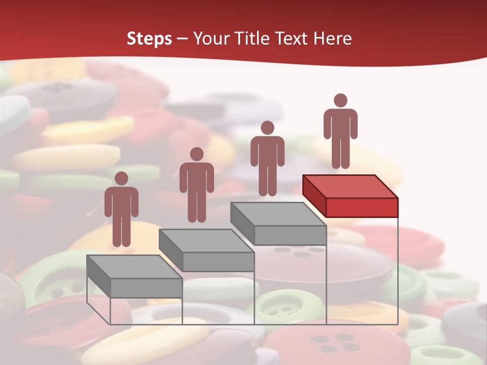 Textile Pool Buttons PowerPoint Template