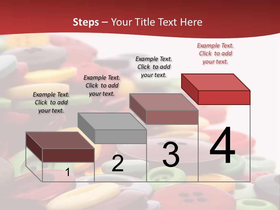 Textile Pool Buttons PowerPoint Template