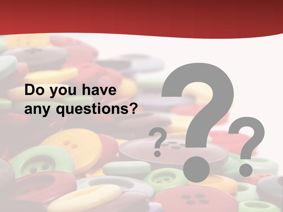 Textile Pool Buttons PowerPoint Template