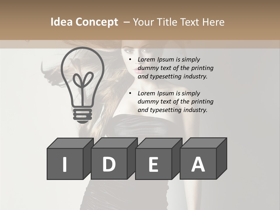 Vogue Person Pleasure PowerPoint Template