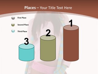 Women Cheerful Shorts PowerPoint Template