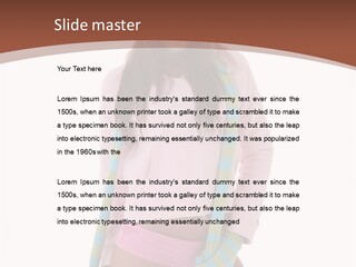 Women Cheerful Shorts PowerPoint Template