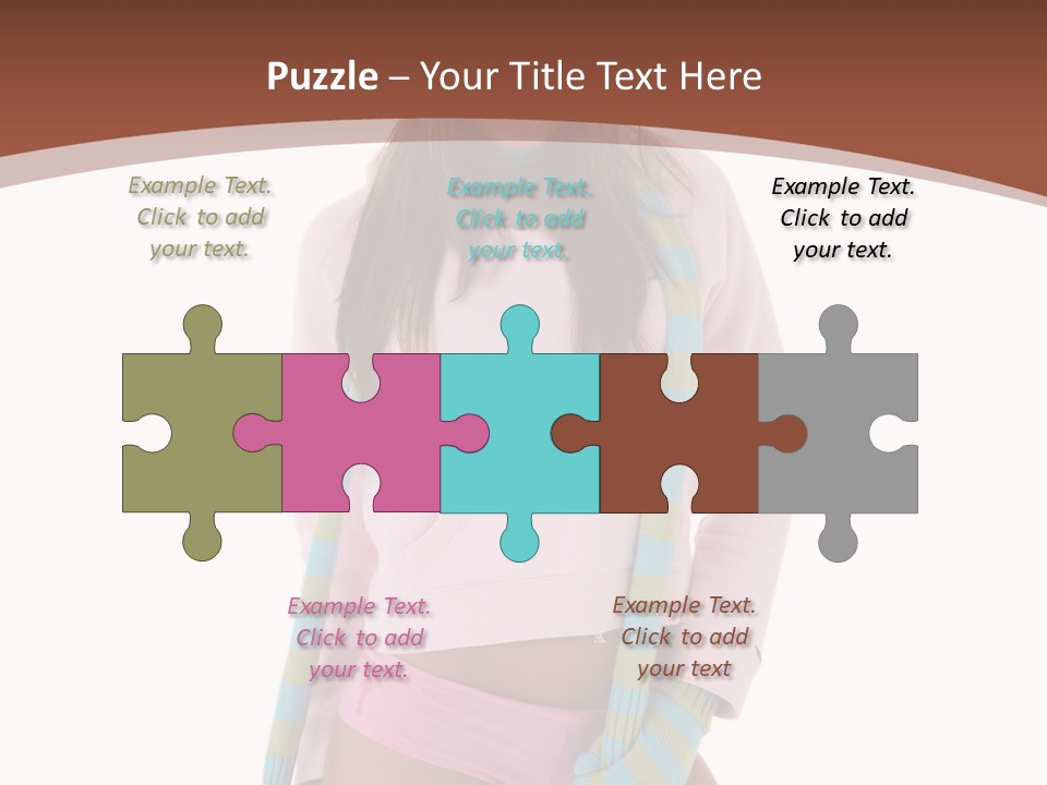 Women Cheerful Shorts PowerPoint Template