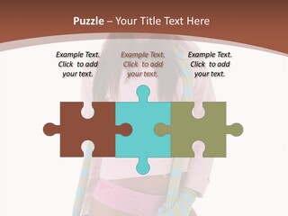 Women Cheerful Shorts PowerPoint Template