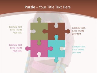 Women Cheerful Shorts PowerPoint Template