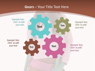 Women Cheerful Shorts PowerPoint Template