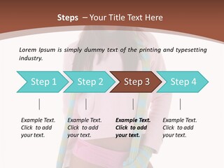 Women Cheerful Shorts PowerPoint Template