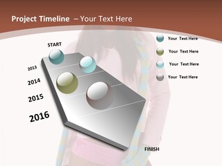 Women Cheerful Shorts PowerPoint Template