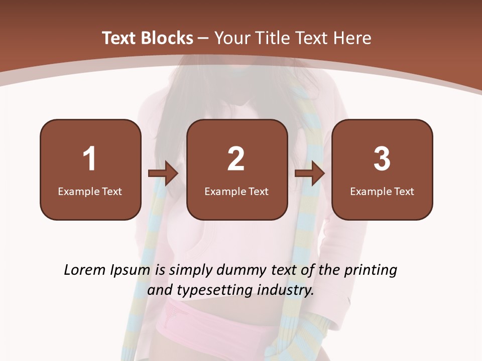 Women Cheerful Shorts PowerPoint Template