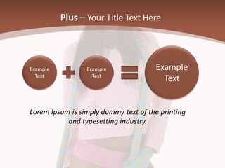 Women Cheerful Shorts PowerPoint Template