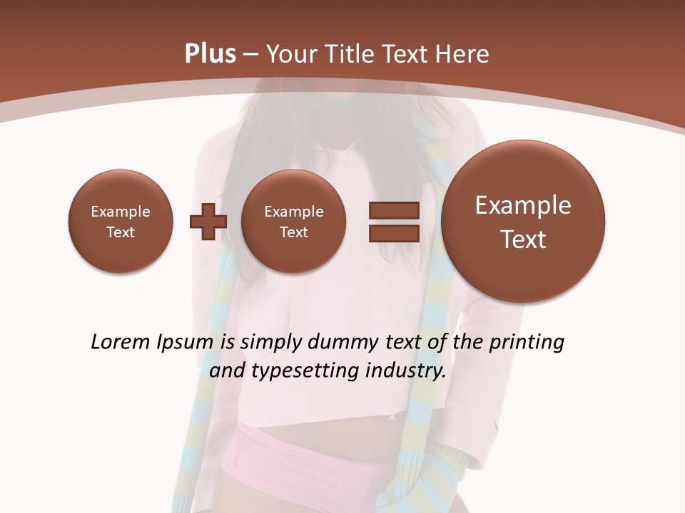 Women Cheerful Shorts PowerPoint Template