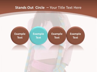 Women Cheerful Shorts PowerPoint Template