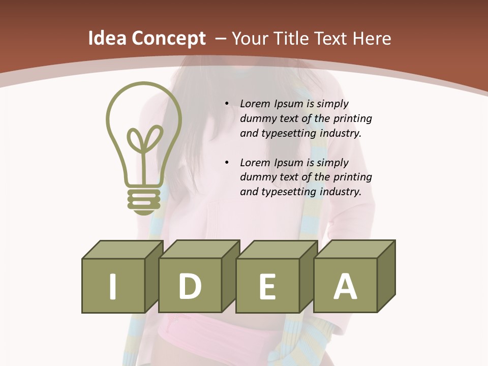 Women Cheerful Shorts PowerPoint Template