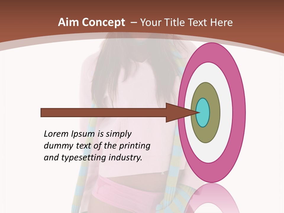 Women Cheerful Shorts PowerPoint Template