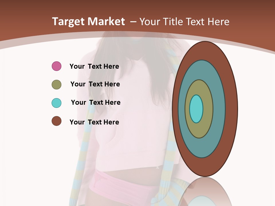 Women Cheerful Shorts PowerPoint Template
