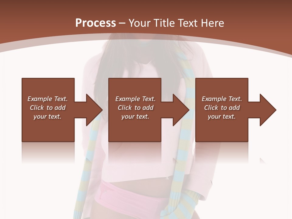 Women Cheerful Shorts PowerPoint Template