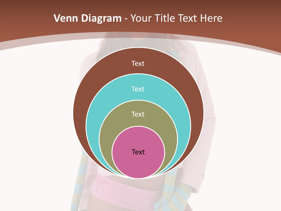 Women Cheerful Shorts PowerPoint Template