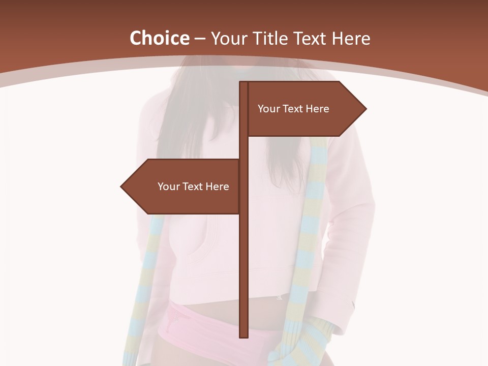 Women Cheerful Shorts PowerPoint Template