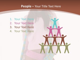 Women Cheerful Shorts PowerPoint Template
