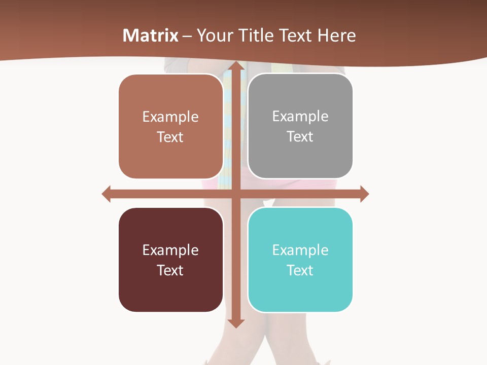 Female Playful Face PowerPoint Template