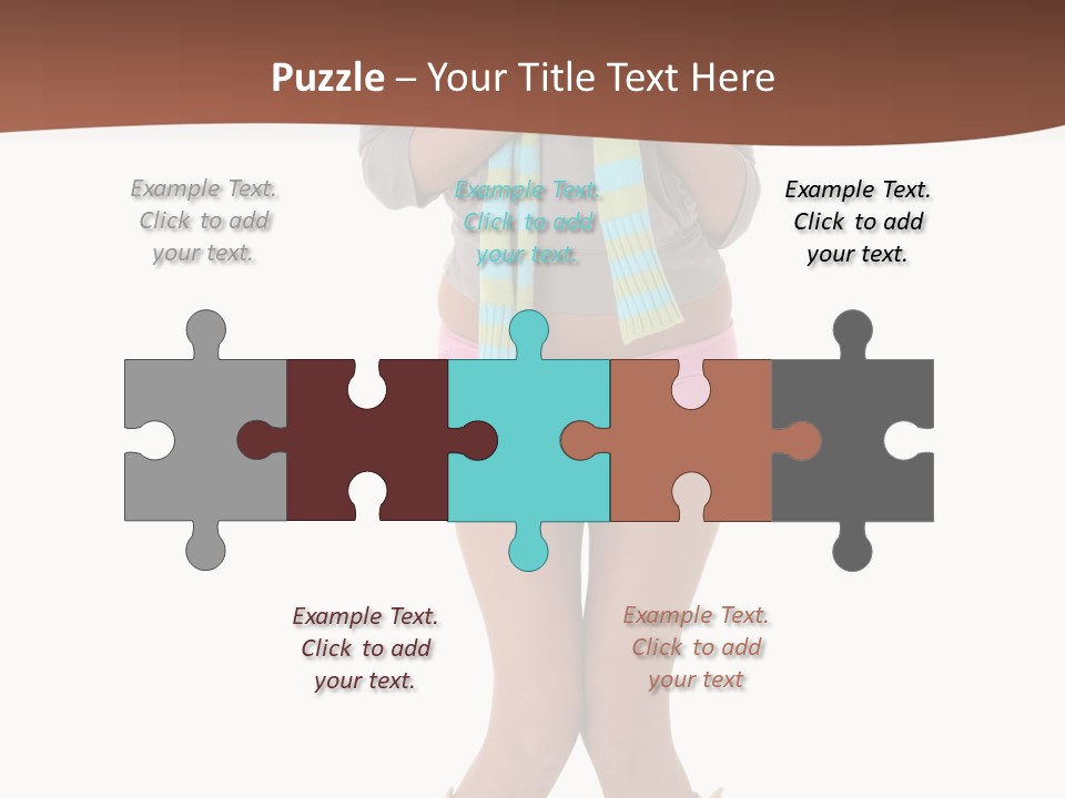 Female Playful Face PowerPoint Template