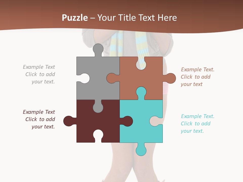 Female Playful Face PowerPoint Template