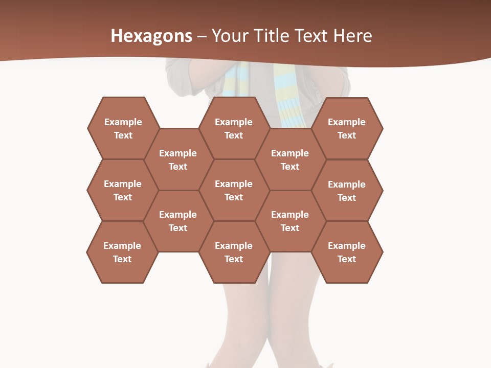 Female Playful Face PowerPoint Template