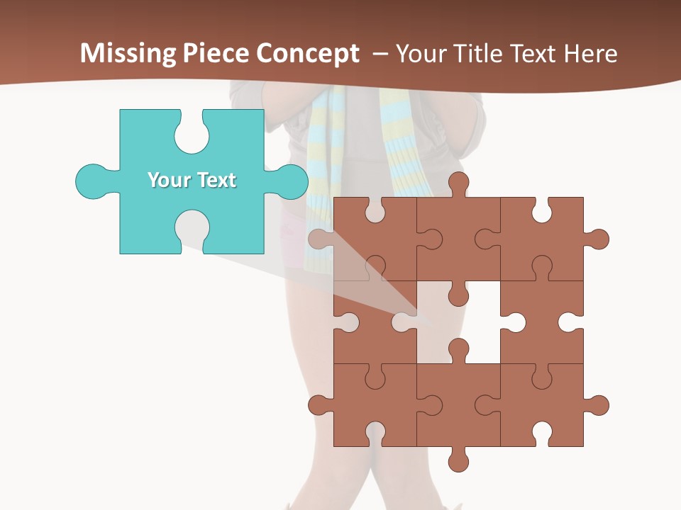 Female Playful Face PowerPoint Template