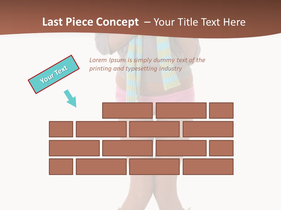 Female Playful Face PowerPoint Template