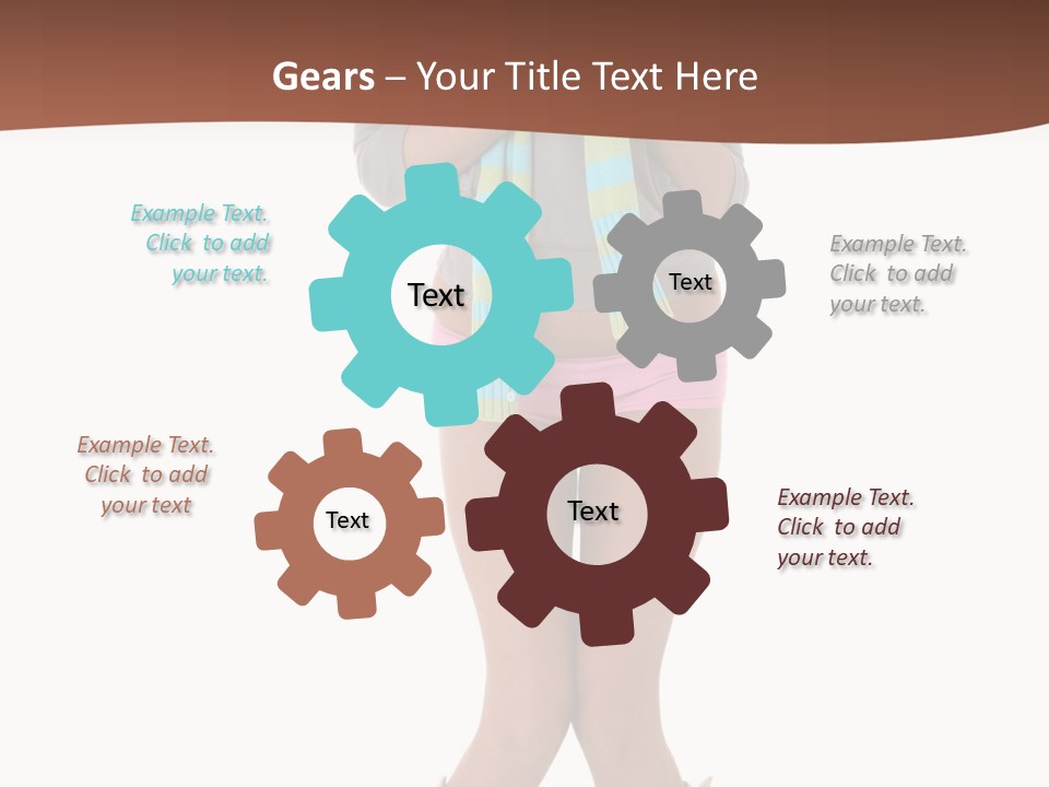 Female Playful Face PowerPoint Template