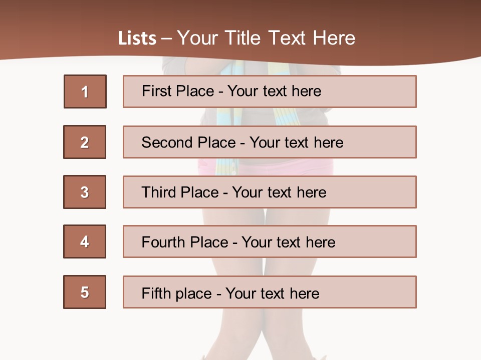 Female Playful Face PowerPoint Template