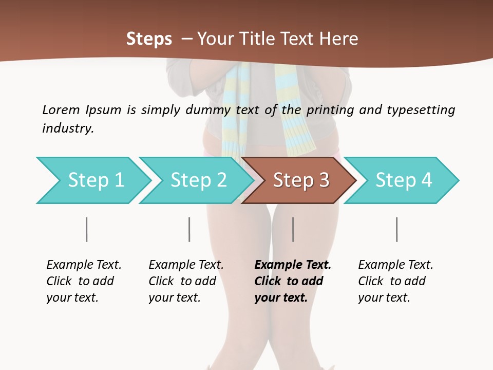 Female Playful Face PowerPoint Template