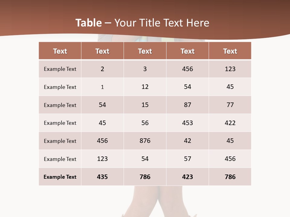 Female Playful Face PowerPoint Template