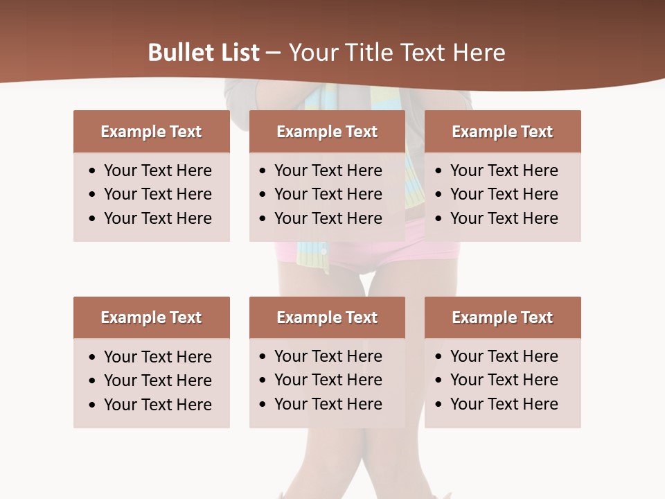 Female Playful Face PowerPoint Template