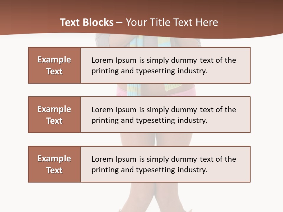 Female Playful Face PowerPoint Template