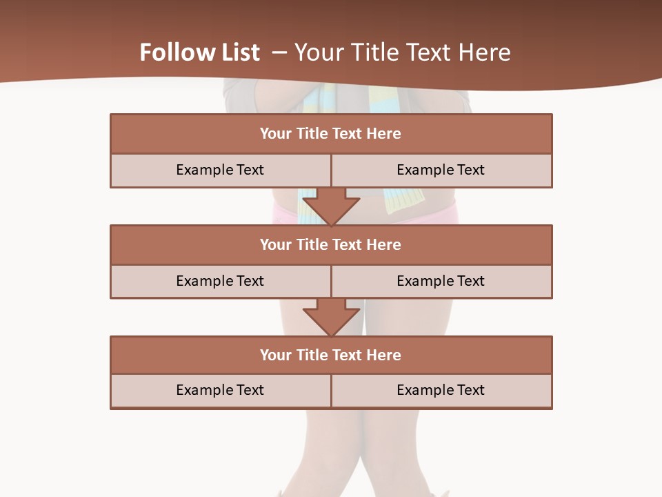 Female Playful Face PowerPoint Template