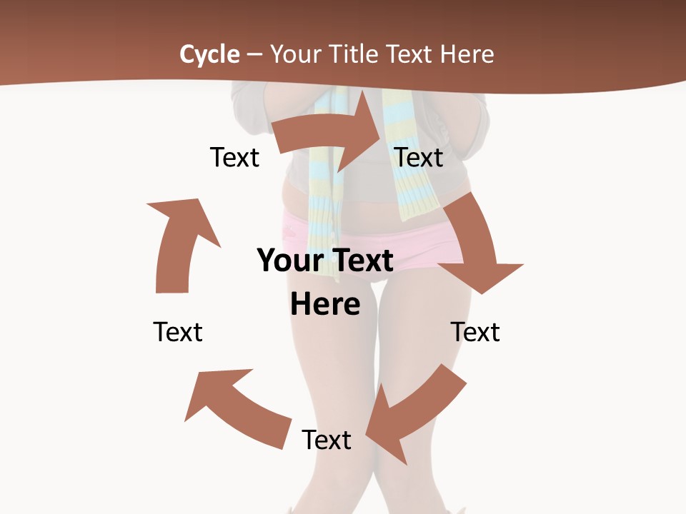 Female Playful Face PowerPoint Template