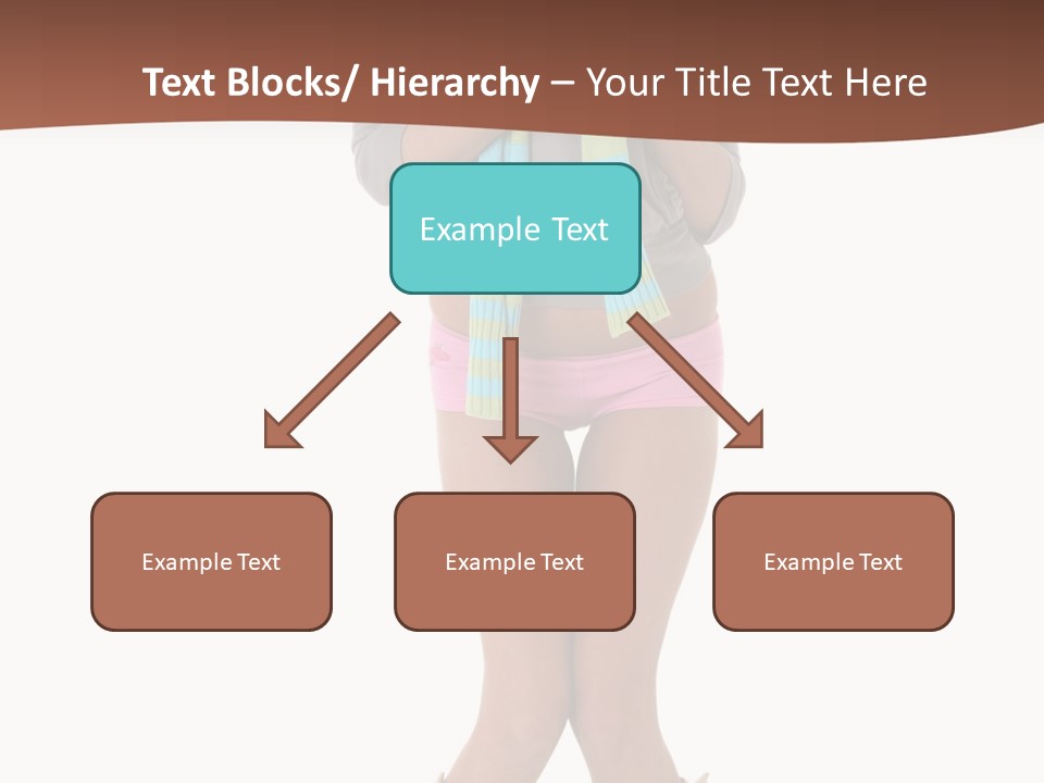 Female Playful Face PowerPoint Template