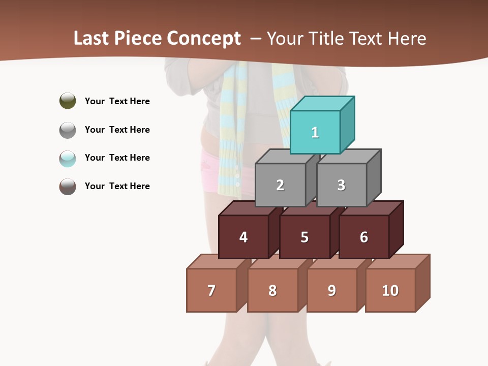 Female Playful Face PowerPoint Template