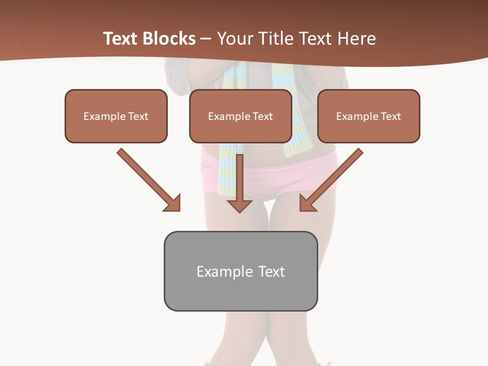 Female Playful Face PowerPoint Template