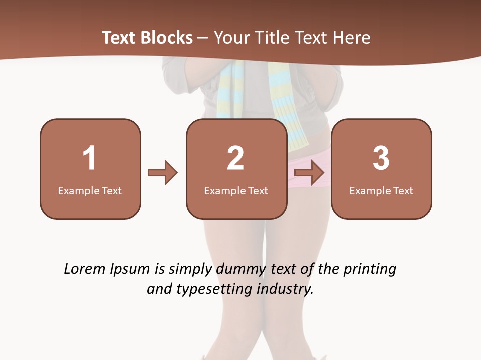 Female Playful Face PowerPoint Template