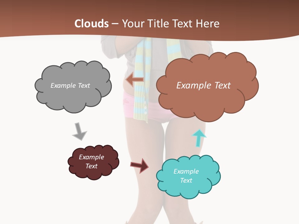 Female Playful Face PowerPoint Template