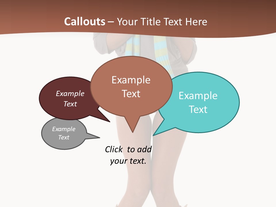 Female Playful Face PowerPoint Template