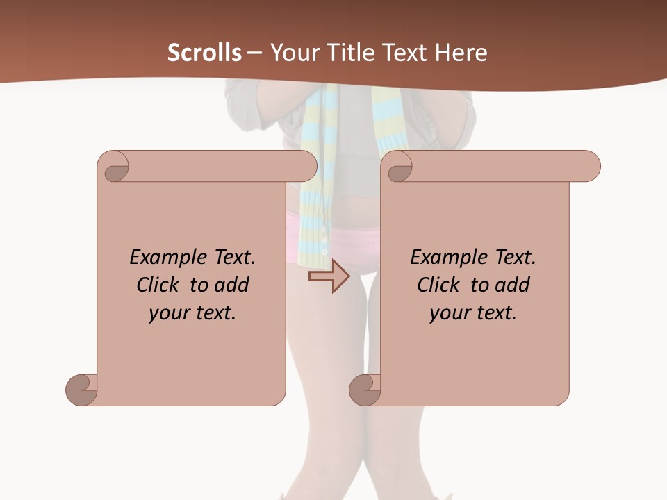 Female Playful Face PowerPoint Template