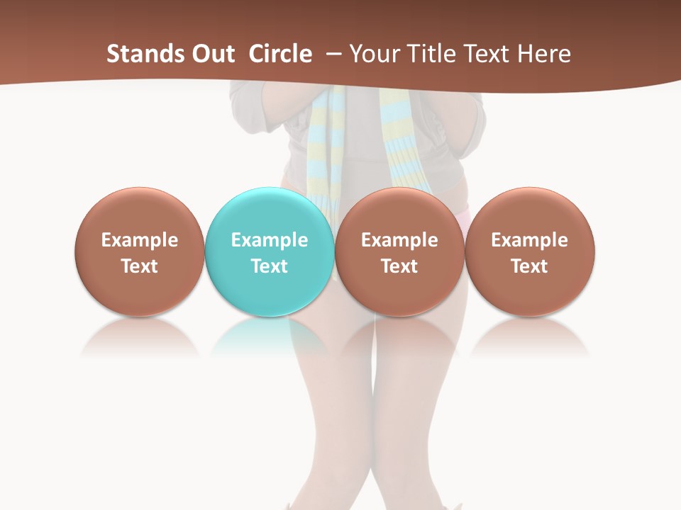 Female Playful Face PowerPoint Template