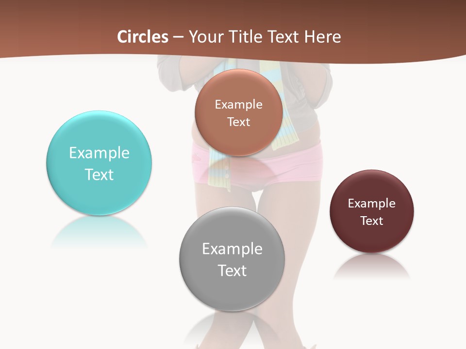 Female Playful Face PowerPoint Template