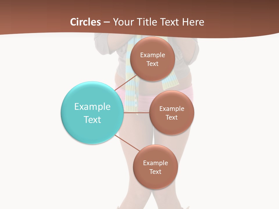 Female Playful Face PowerPoint Template