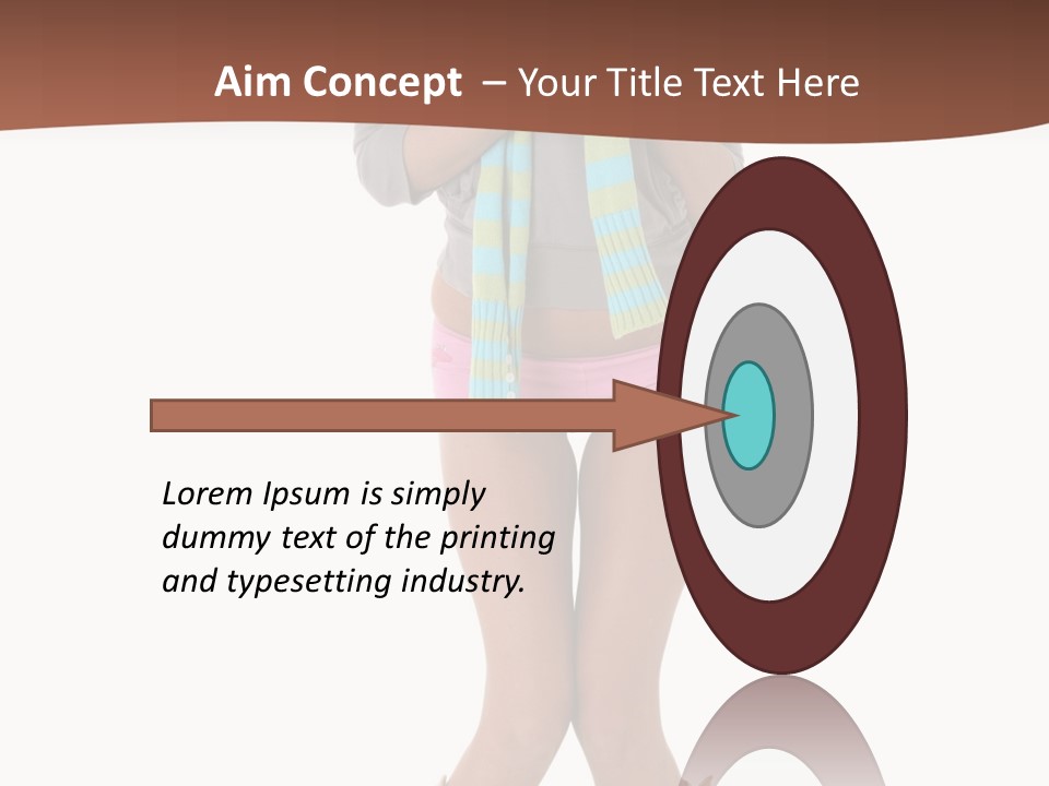 Female Playful Face PowerPoint Template